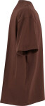 New Morning Studios NM 003 Unisexové tričko oversize z hrubej bavlny 57.0003 čokoládovo hnedé chocolate brown M