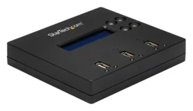 StarTech USB Flash Duplikátor modrá / Duplikátor disku / LCD displej / USB 2.0 / Napájací adaptér (USBDUP12)