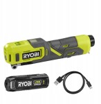 Ryobi Cordless air compressor RYOBI RI4-120G, 4.0 V, 2.0 Ah Li-ion, 6.89 bar