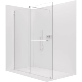 CERANO - Sprchová zástena Walk-in Medin L/P - 8 mm - chróm, transparentné sklo - 170x195 - dvojdielna posuvná CER-478003