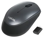 LogiLink bezdrôtová optická myš čierna / Myš / 2,4 GHz / USB-C prijímač / 3 tlačidlá (ID0160)