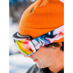 Snowboardové okuliare Volcom MIGRATIONS NEBULA/PINK CHROME (VG0022112) Jedna velikost