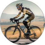 Jedlý papier „Cyklista na bicykli“ 19,5 cm - Pictu Hap