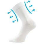 Ponožky LONKA Drmedik white 3 páry 35-38 119258