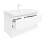 Kúpeľňová skrinka s umývadlom SAT B-Way 99x50x45 cm biela lesk BWAY2100WU1BBI BWAY2100WU1BBI