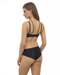 Lupo 2505 Mäkká podprsenka Bralette černo-béžová 70E