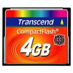 Transcend Compact Flash karta 133x 4GB (TS4GCF133)