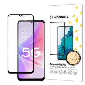 Wozinsky Ochranné tvrdené sklo pre Realme Narzo 50 čierna / Tvrdené sklo / Full Glue / Lepenie cez celý displej