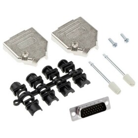MH Connectors MHDTZK15HD26MS-K sada D-SUB kolíkové lišty 180 ° Pólov: 15 spájkovaný 1 ks; MHDTZK15HD26MS-K