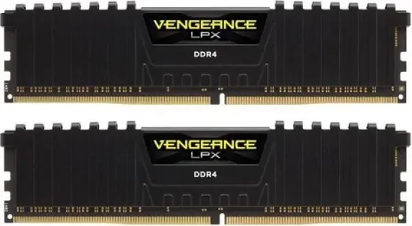 Corsair Vengeance LPX Black 16GB (2x8GB) 3200MHz / DDR4 / PC4-25600 / CL16-20-20-38 / 1.35V / XMP2.0 / s chladičom (CMK16GX4M2E3200C16)