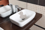 Umývadlo na dosku Vitra Shift 55x37,5 cm, bez otvoru pre batériu 4399-003-0016 4399-003-0016