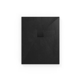 Sprchová vanička obdĺžniková SAT Alek 100x80 cm liaty mramor čierna SATALEK10080 SATALEK10080