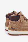 Šnurovacie pánske členkové topánky Big Star Hi-Poly System Brown 41