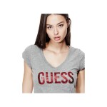 Outlet - G by GUESS tričko Calla Logo tee šedé XS Sivá