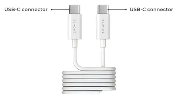 2-Power USB-C 100W / Dátový kábel / USB-C na USB-C / 5A / 2 m (2PUC2M06W)