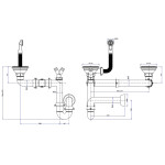 SAPHO SAPHO - Drez granitový zabudovateľný s odkvapom a vaničkou, 100x50cm, béžová GR1332