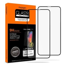 Spigen Glass FC tvrdené sklo pre Apple iPhone 11 Pro amp; XS amp; X čierna / 2ks (057GL23120)