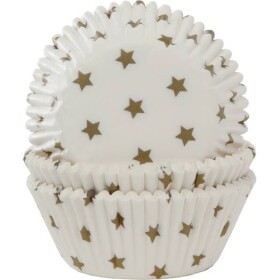 Košíčky na muffiny zlaté hviezdy 50x33 mm - House of Marie - House of Marie