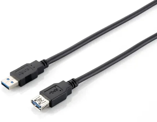 Equip čierna / Predlžovací kábel / USB-A - USB-A / 2 m / USB 3.0 (128398)