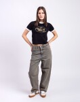Carhartt WIP W' S/S Reminiscing Ringer T-Shirt Black heavy stone wash XS