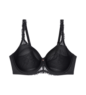 Dámska podprsenka Wild Azalea Florale Bra W01 - BLACK - black 0004 - TRIUMPH BLACK 70C