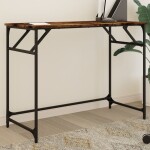 VidaXL vidaXL Biurko, przydymiony dub, 100x45x76 cm, materiał drevopochodny