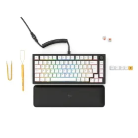 Glorious GMMK Pro Black Slate 75% TKL čierna / herná klávesnica / mechanická / spínače Fox / RGB / UK Layout (GLO-GMMK-P75-FOX-ISO-B-UK)