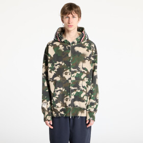 Mikina A BATHING APE Map Camo Shark Relaxed Fit Full Zip Hoodie UNISEX Green XL