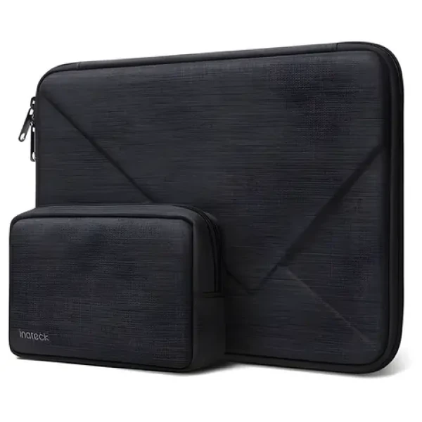 Inateck LB01007-13 čierna / Taška na notebook / 13 "/ EVA škrupina / vrecko na príslušenstvo (YB01007-13_BLACK GRAY)