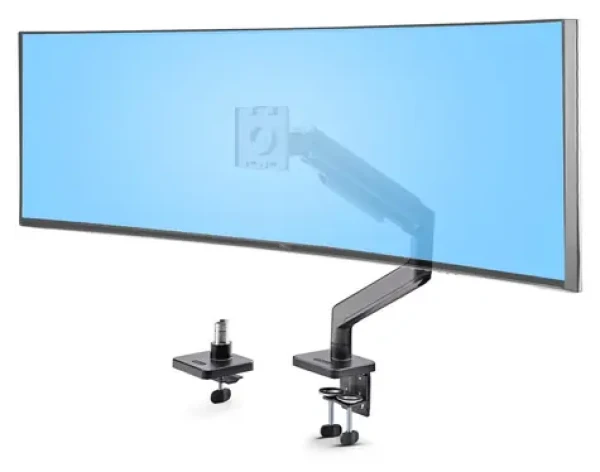 StarTech Stolný držiak pre monitor čierna / Držiak / VESA 75x75-100x100 / nosnosť 20 kg / rotácia 360° (H1M1AG1-MONITOR-ARM)
