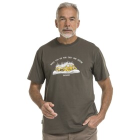 Bushman Pánske tričko Brian, tmavá khaki XL