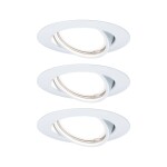 Paulmann 93422 Base vstavané svietidlo sada 3 ks LED GU10 15 W biela; 93422