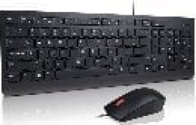 Lenovo Lenovo 4X30L79886 klawiatura Dołączona myszka univerzálny USB AZERTY Francuski Čierny