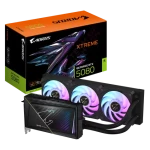 GIGABYTE AORUS GeForce RTX 5080 Xtreme WATERFORCE 16GB / 2805MHz / 16GB GDDR7 / 256-bit / 1x HDMI + 3x DP / 850W (16) (GV-N5080AORUSX W-16GD)