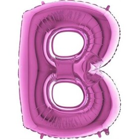 Nafukovací balónik písmeno B ružové 102 cm - Grabo