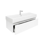Kúpeľňová skrinka s batériou a umývadlom SAT Evolution 98x30x44, 8 cm biela mat SATEVO100WMU2BA SATEVO100WMU2BA