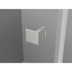 MEXEN/S - Lunar sprchovací kút dvere krídlové ľavá 90 x 90, transparent, nikel kartáčovaný 834-090-090-97-00-L