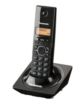 Panasonic KX-TG1711FXB čierna / DECT bezdrôtový telefón s displejom / CLIP / konferenčný hovor (KX-TG1711FXB)