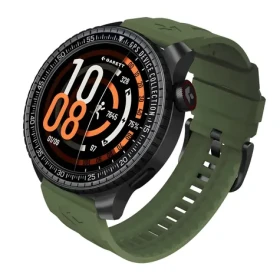 Garett Compass čierna, zelený remienok / Chytré hodinky / GPS / AMOLED 1,43 "/ Bluetooth hovory / 5 ATM (COMPASS_GPS_BLACK)