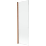 MEXEN - MIST vaňová zástena 60x150 cm 6mm 1-s, meď kartáčovaná, číra 8A9-060-001-65-00