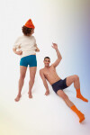 Pánske boxerky EVER Airy Short C2P - BLUE - modré M008 - SLOGGI BLUE L