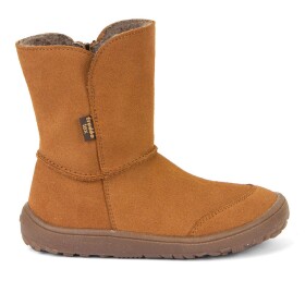Detská zimná barefoot obuv TEX SUEDE Cognac, Froddo, G3160238-2, hnedá - 33
