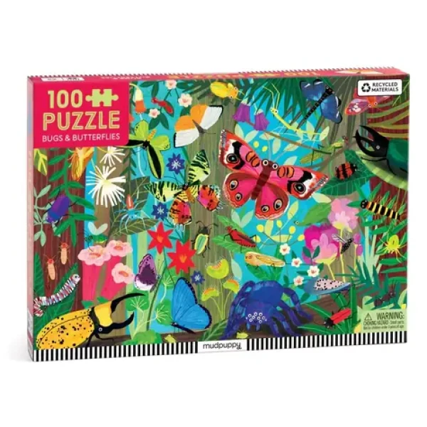 Mudpuppy Puzzle Motýle a hmyz