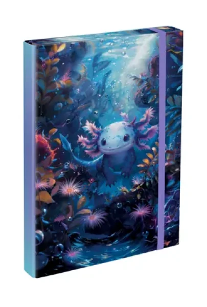 BAAGL Dosky na školské zošity A4 Axolotl / 23x32x3 cm (A-34504)