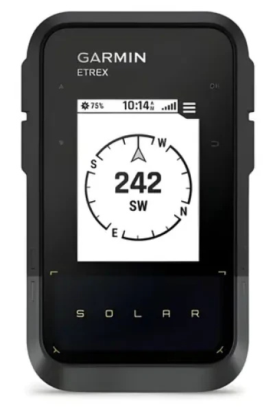 Garmin eTrex Solar / GPS turistická navigácia / Solar + Li- ION / Multi-GNSS / IPX7 / 1 800 h výdrž (010-02782-00)