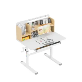 Mark Adler Study 5.0 béžová / Detský nastaviteľný písací stôl / pre deti od 110 do 160 cm (MA-STUDY 5.0 WOOD)