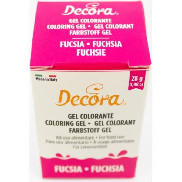 Gélová farba fuchsiová 28 g - Decora - Decora