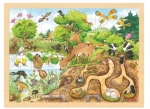 GOKI Drevené puzzle Skúmanie prírody