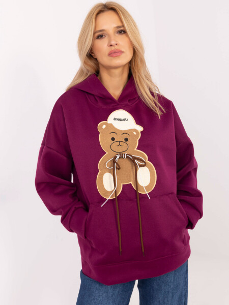 Mikina DHJ BL A8695.65P fialová jedna velikost