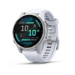 Garmin Fenix 8 43mm AMOLED strieborná / Chytré hodinky / GPS / 1.3 "d. displej / mapy / BT / WiFi / vodeodolné (010-02903-00)